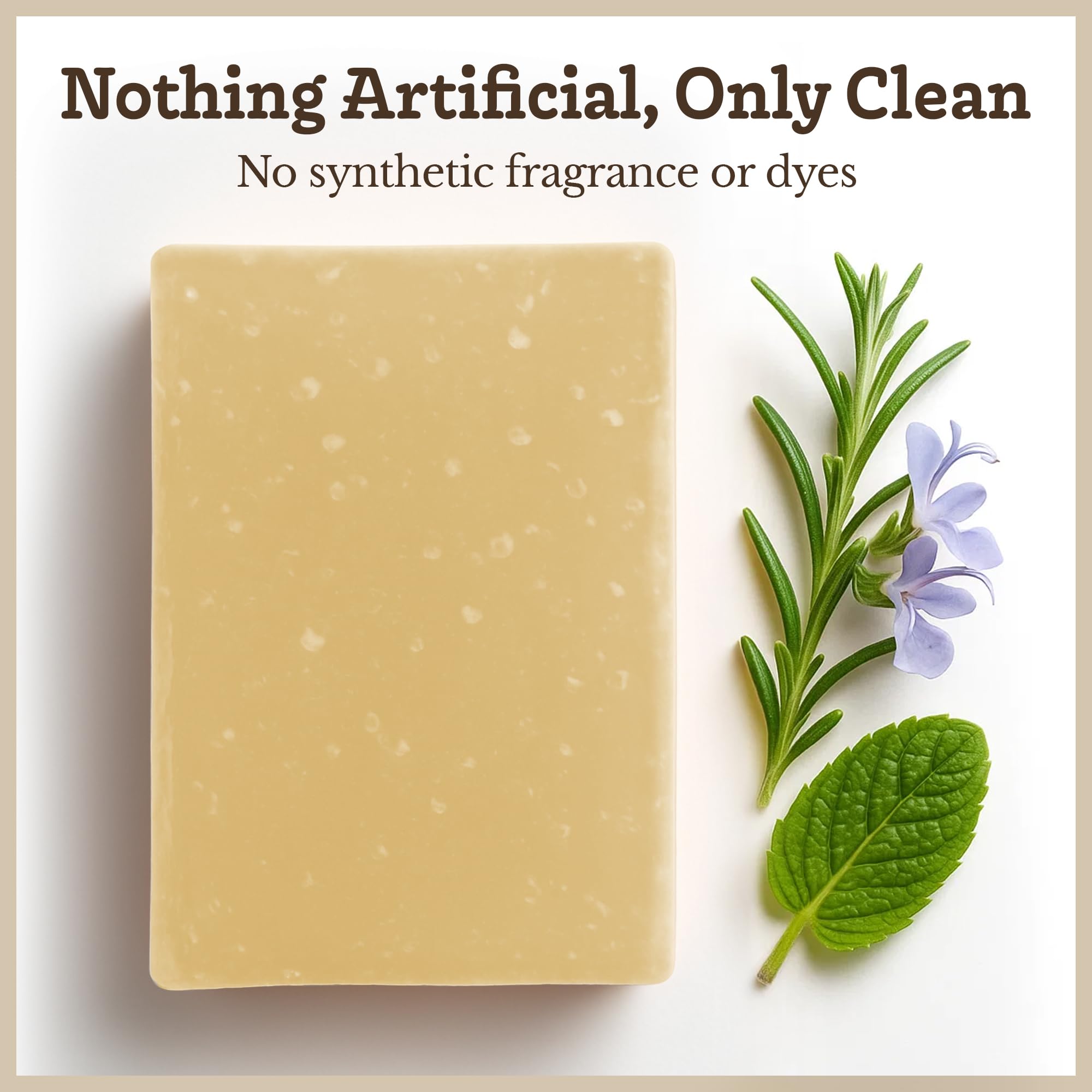 Southern Natural Goat Milk Soap Bar - Oatmeal Milk & Honey 3 Pack - For Dry Sensitive Skin. Natural, Handmade Soap For Men, Women, Kids, Face & Body