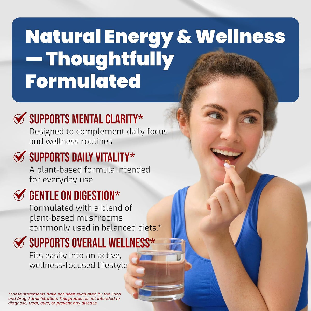 Vegatot Mushroom Complex Supplement, 10-in-1 Blend with Lion's Mane, Cordyceps, Reishi, Turkey Tail, Chaga, Maitake & Shiitake, Cognitive & Immune Wellness Support*, 150 Capsules, Non-GMO